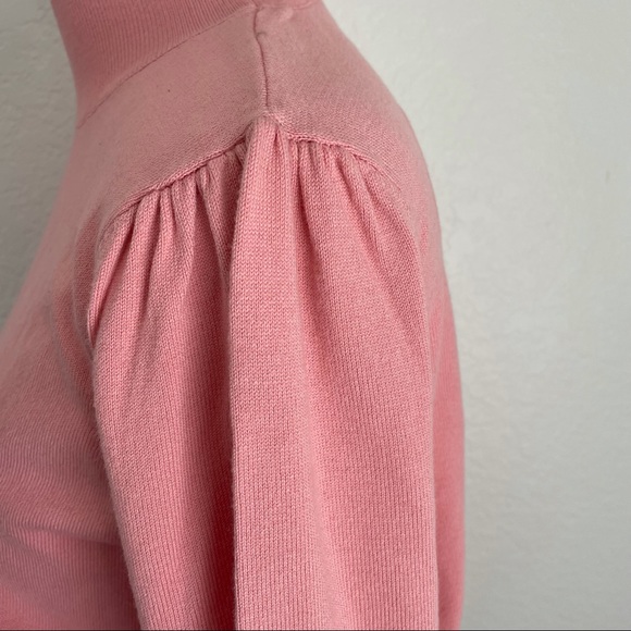 Skies Are Blue Cutout Pink Rose Sweater Retro Mock Neck Medium StitchFix - Picture 8 of 14